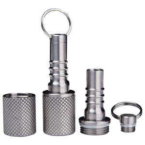 Quality Mini Portable Steel Pill Box With Keychain wholesale