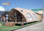Waterproof Shell Shape Outdoor Glamping Tent / Geodesic Dome Tent