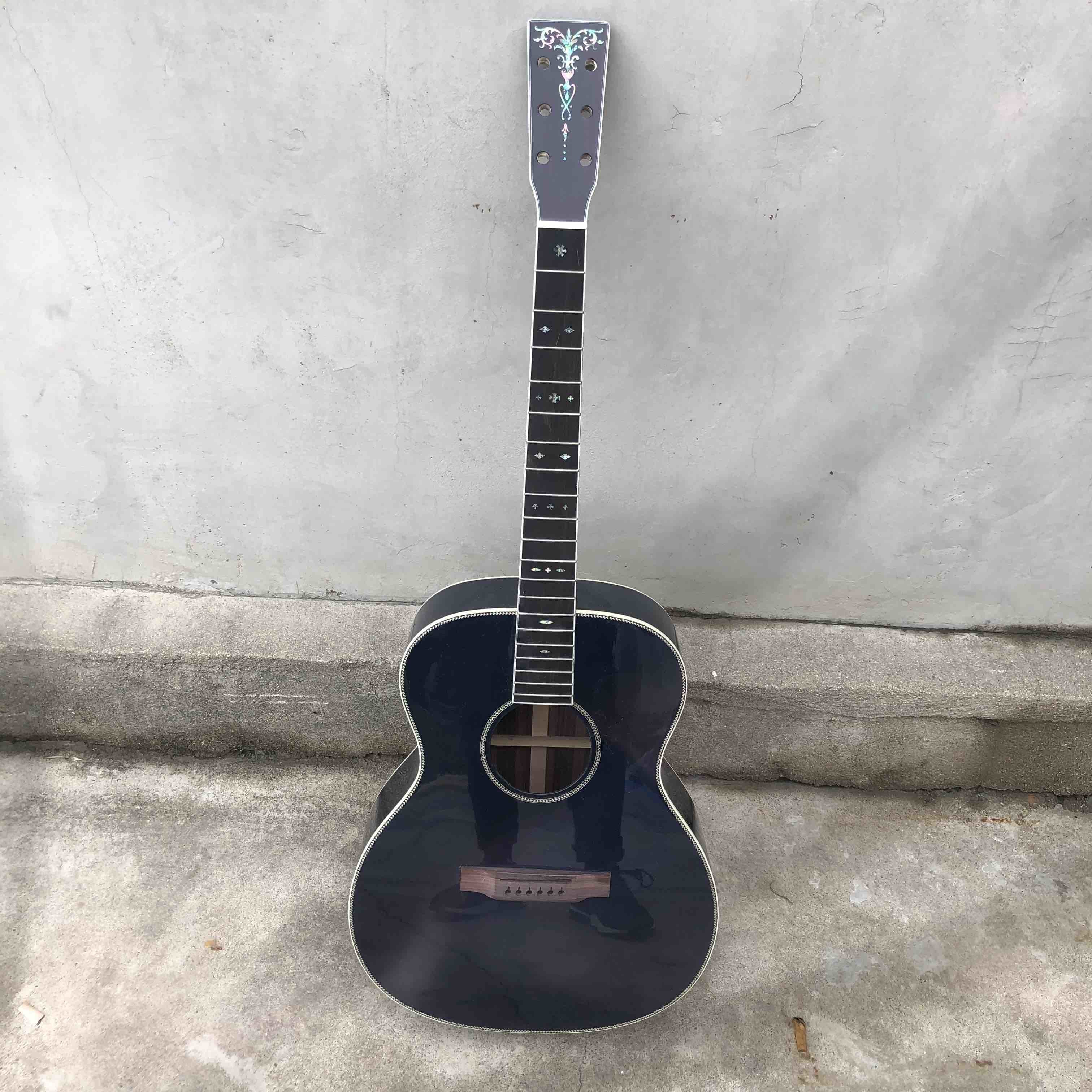 Custom guitar factory new top quality all solid spruce top OM acoustic guitar