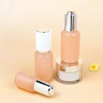 Amber Skin Care Plastic Bottle Custom Lotion Bottles With Dropper Disc Cap