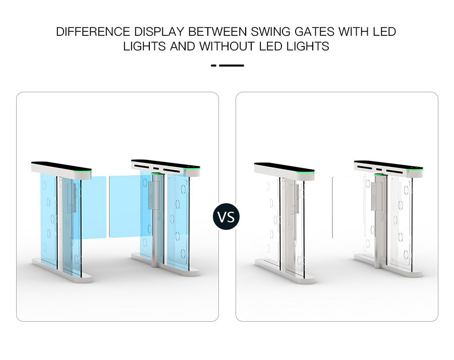 HCW 0.5s High Speed Barrier Turnstile Gate Electronic Security Stainless Steel