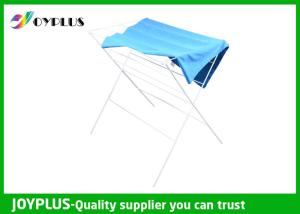 Quality Big Size Metallic Portable Hanging Rack , Collapsible Garment Rack White wholesale