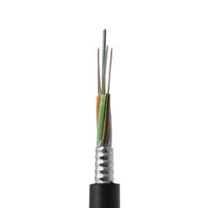 Quality PBT Loose Tube G657A FRP Fiber Optic Cable GYTA 48 Core 24 Count Fiber Optic Cable wholesale