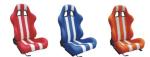 High performance universal sport car seats / black and white bucket seats