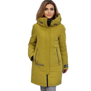 Quality FODARLLOY Ladies New Collection Warm Hooded Cotton-padded Clothes Slim Long Down Winter Jackets Women Coats wholesale