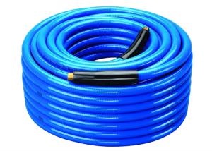 China Flex PVC Air Hose Blue Fiber Braided Industrial Air Hose OEM / ODM Available on sale