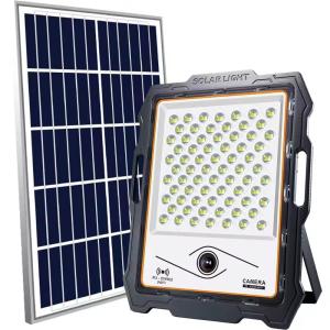 Quality Outdoor Lights 200w 100 Watts Waterproof Portable 2.4g Wifi Remote Control Cctv Camera 300w Led Solar Flood lights wholesale