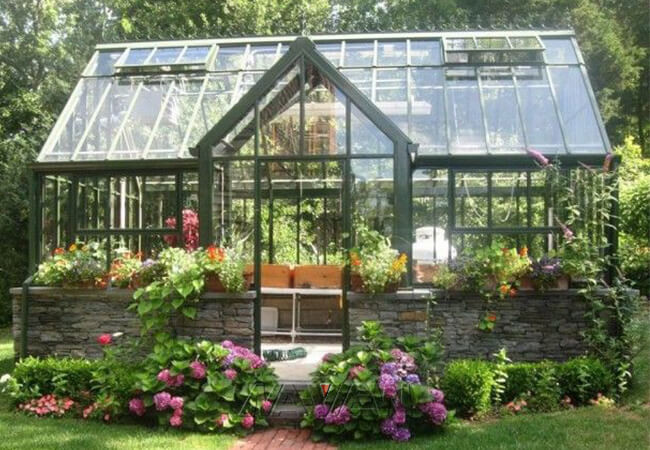 Modern Aluminum Victorian Lean To Greenhouse Weather Resistance