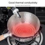Cookware Flat Bottom Small Pot 18 / 8 Stainless Steel Sauce Pan With Glass Lid