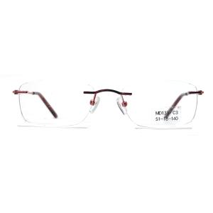 Quality MD133 Square Metallic Optical Frames Unisex Classic Design wholesale