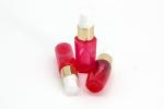 20ml Skincare Sample PET Plastic Spray Bottle Red Hexagon Bottom