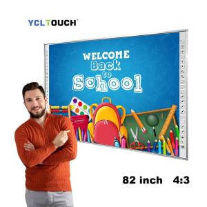 Quality 82 Inch Multi Touch Interactive Whiteboard Infrared Smart Wall Mounted wholesale