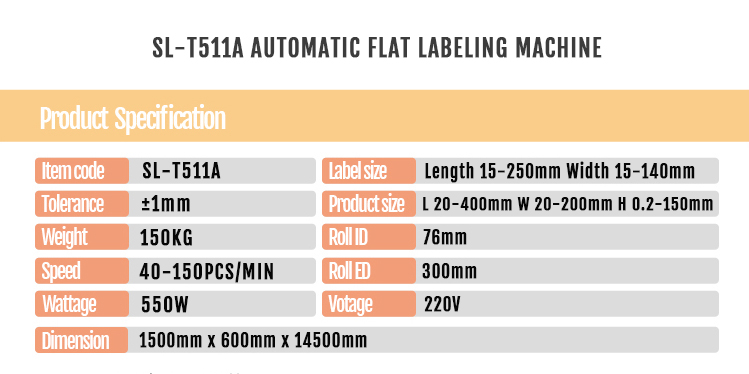 550W Voltage Scratch Card Flat Surface Pouch Labeling Machine for Flexible Packaging