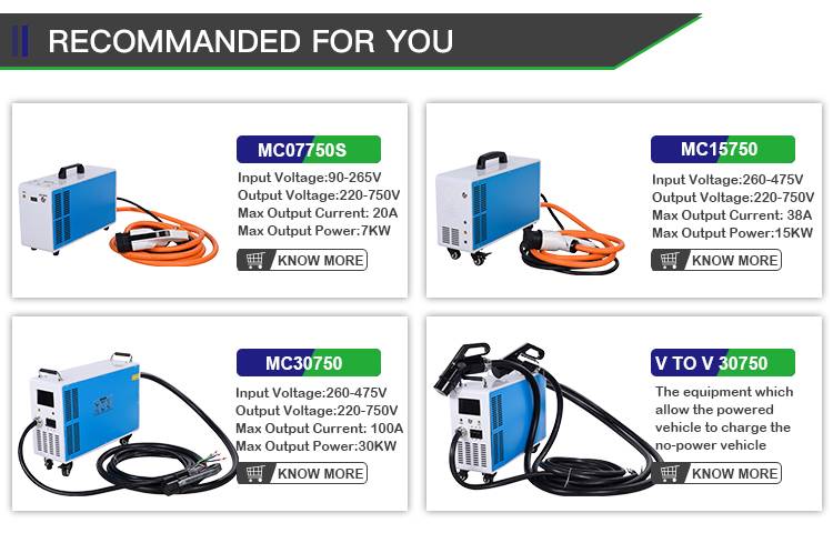 EN 61851 Standard 48V 3.3KW Fast Charge Electric Vehicle Portable EV DC Charger with CHAdeMO and CCS Connectors