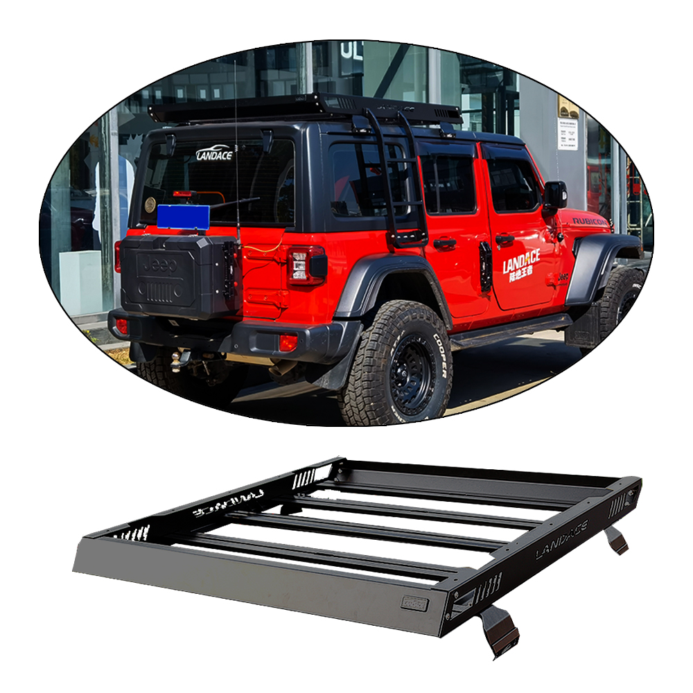 OEM 4x4 Roof Basket With Crossbars For Jeep Wrangler JL