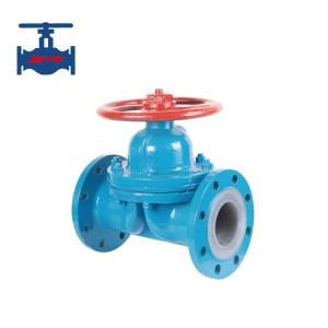Quality GB Standard Carbon Steel Rubber Fluorine Lined Flange End Diaphragm Valve wholesale
