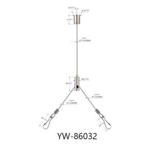 Quality Copper Material LED Panel Lights Y Fits Ceiling Cable Hanging Systems YW86032 wholesale