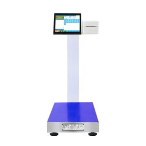Quality 15 Inch Screen 15-200kg Seafood Processing Dock Android Print Label Scale for Market wholesale