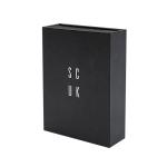 Custom logo Luxury Black Cardboard Smart Watch Magnetic Gift Packaging Box
