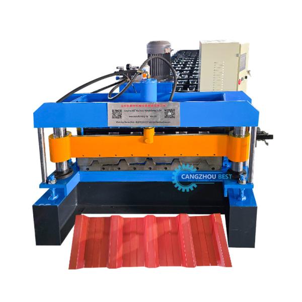 Color Steel High Rib Steel Profile IBR Trapezoidal Roof Sheet Roll Forming