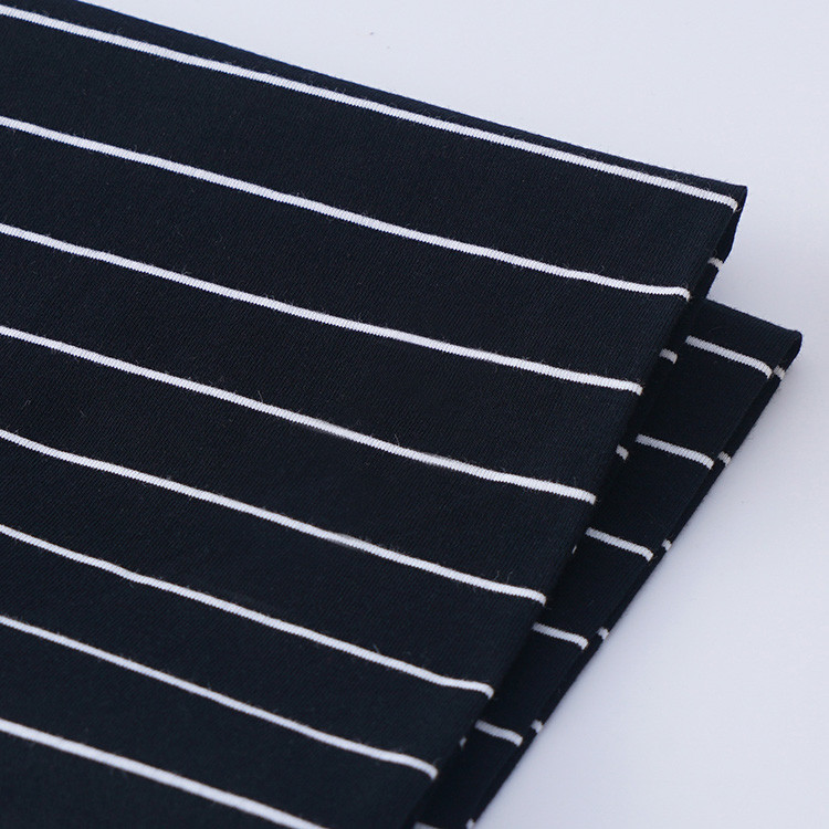 Not Easily Deformed Striped Cotton Fabric 175gsm For Underwear