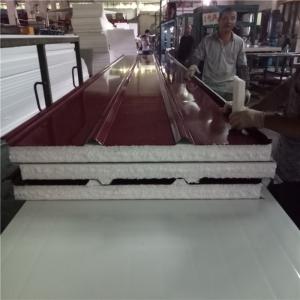 Quality eps sandwich roof panel 1050-50-0.4mm RAL3005 steel sheet up and RAL9002 down wholesale