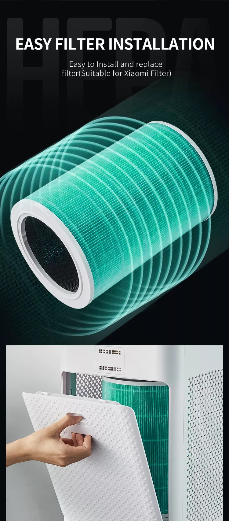 Household WIFI Air Purifiers Air Ionizer Ozone Free Room Hepa Filter Smart Touch Control Home Air Purifier Equipment