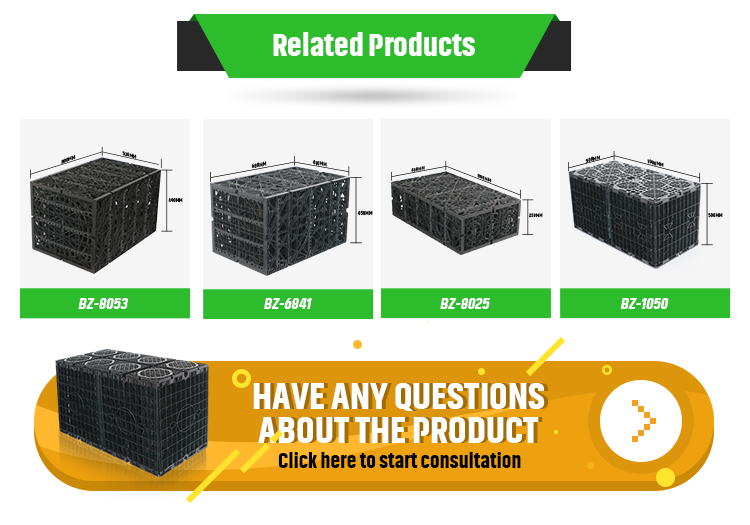 Eco-friendly HDPE Material Rainwater Collection System for Stormwater Infiltration
