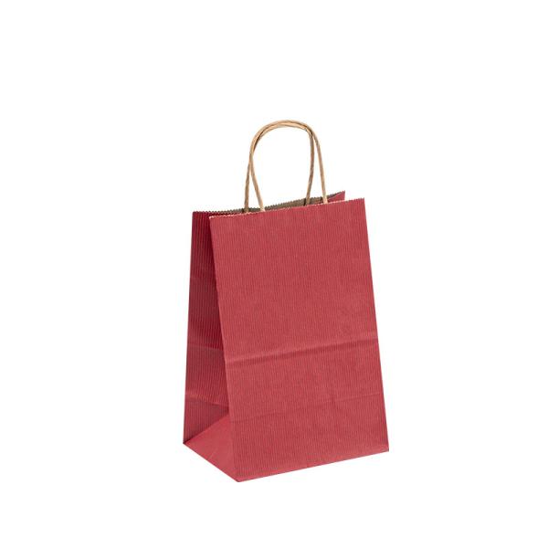 Recycled Brown Kraft Paper Bag For Restaurant Food Takeaway Grocery Shopping