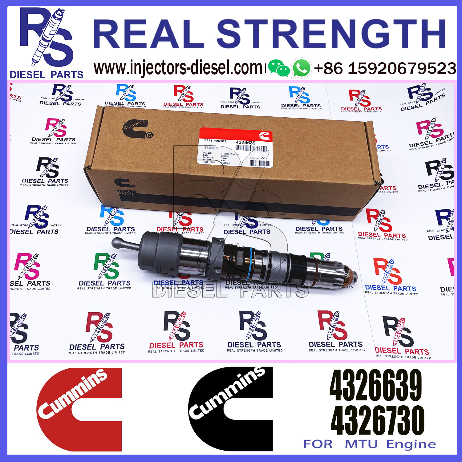 QSK45 QSK60 fuel injector 4326782 4088427 4087893 4326780 4001813 4088427PX 4326780PX