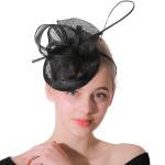 Dyed Party Decoration Wedding Sinamay Feather Fascinator with Headband Included