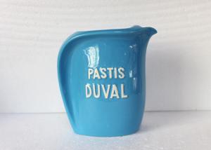 Quality Ceramic Blue Hall Water Pitcher Dolomite Milk Jug for Drinking Customized size wholesale