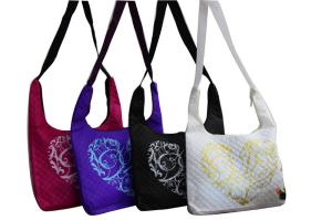 Quality Square veins quilted non woven promotional Eco - friendly reusable carry bag wholesale