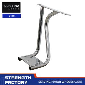Quality Universal Office Chair Armrest Replacement Chrome Plated Iron Chair Handrail 20mm dia wholesale