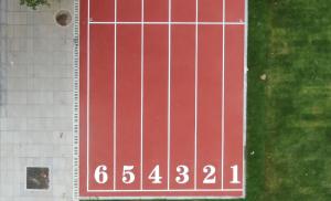 Quality 35% To 50% Shock Absorptionness IAAF Running Track All-Weather Drainage And UV Resistance wholesale