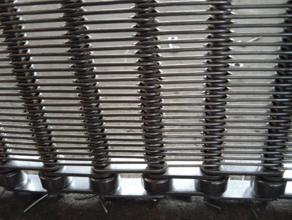 Hygienic Grade Chain Conveyor Belt For Biscuit Oven , Mesh Conveyor Belt Acid