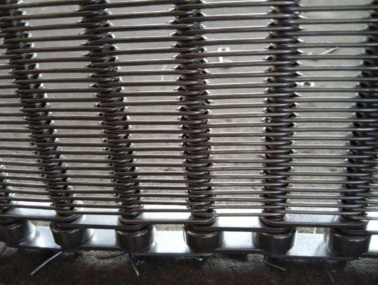 Heat Treatment Ladder Conveyor Belt , Wire Mesh Conveyor Belt Custom Design