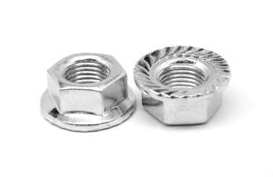 Quality JIS B1190 ISO4161 Carbon Steel ZP Hexagon Nuts With Flange wholesale
