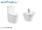 Bathroom Washdown Two piece toilet ISO9001 2000 Certification