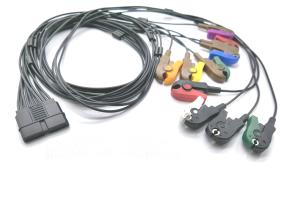 Quality Schiller MS-12 10 Lead IEC/AHA Clip/Snap/Banana Patient Cable wholesale