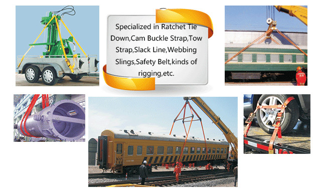 10000kg Polyester Webbing Lifting Slings EN1492-1 Crane Equipment Lifting Straps