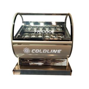 Quality 400L Countertop Gelato Ice Cream Display Freezer 1/2 HP wholesale