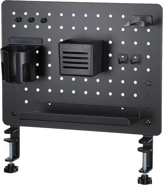 Steel Plant Fiber Type Metal Peg Board Gaming Organizer for 43cm Desk or Wall