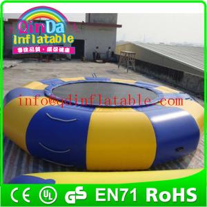 Quality Guangzhou QinDa inflatable water trampoline water jumping bed wholesale
