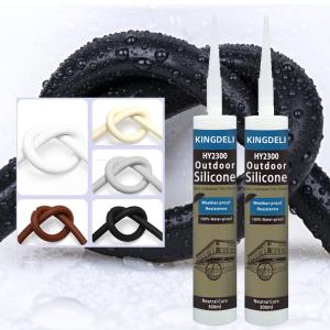 Quality Door Silicone Neutral Glass Glue With Grey Black White Color wholesale