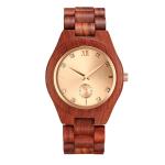 Black 240mm Wooden Mens Wrist Watch 3BAR Wood Grain Watches Japan Movement