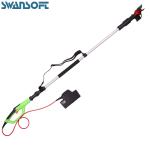 Swansoft telescopic garden pruner long extension handle electric pruning shear