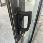 thermal break Alumimum Sliding Glass Door manual roller shutter double tempered
