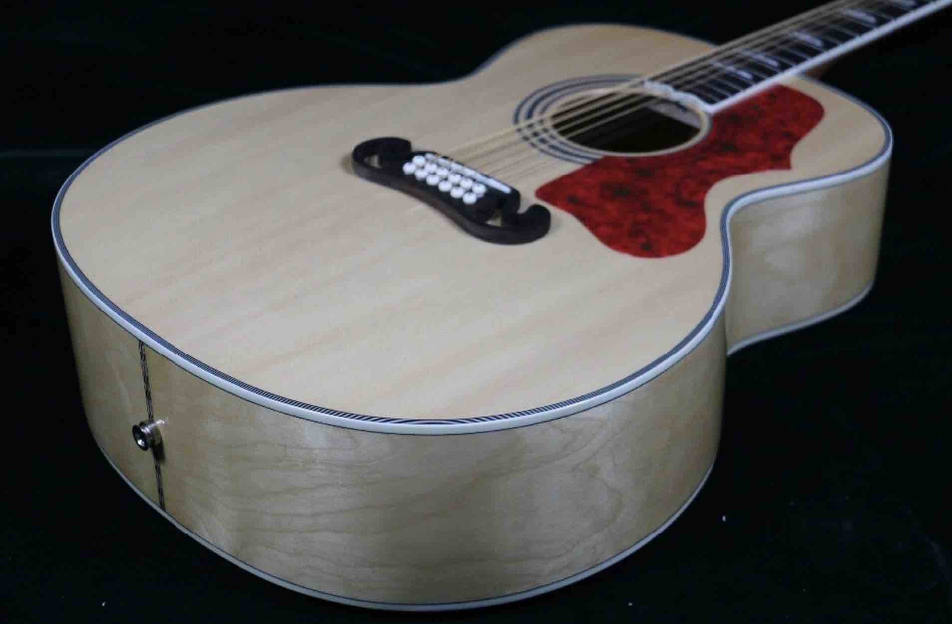 Grand 12 Strings 43'' Jumbo Electric Acoustic Guitar Solid Spruce With Fishman 101 EQ