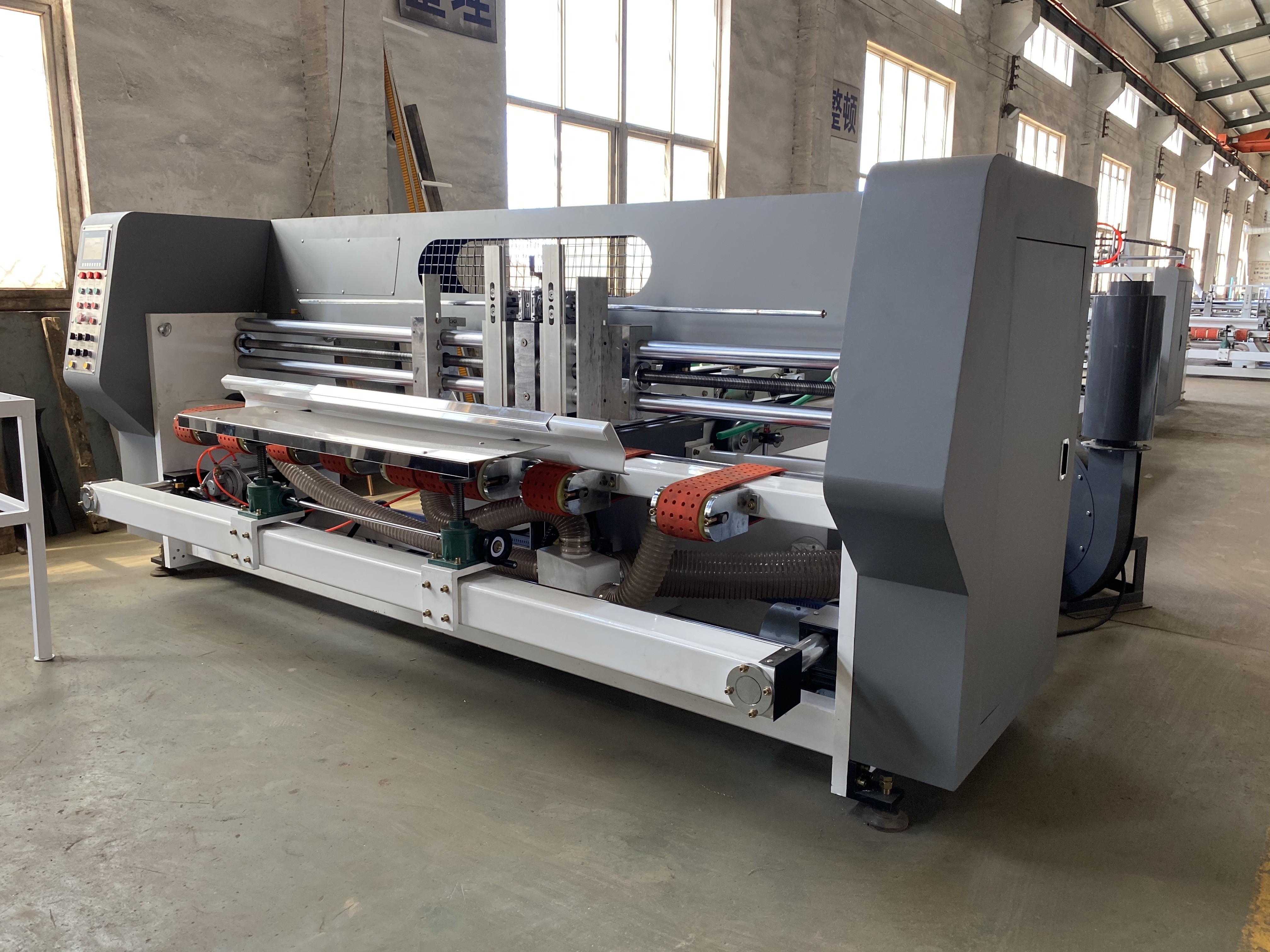 Flute Cardboard Carton Box Stitching Machine Corrugator Adjustable